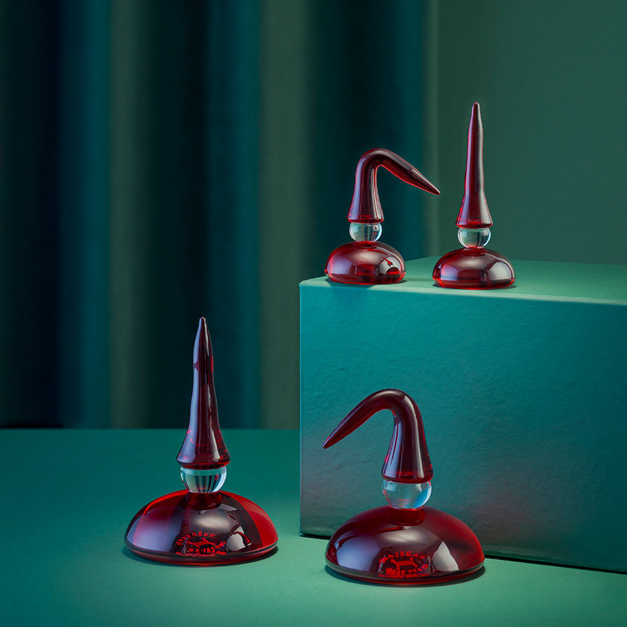 Hadeland Glassverk St.Nikolas Barn Rød 6,5/9cm 2pk