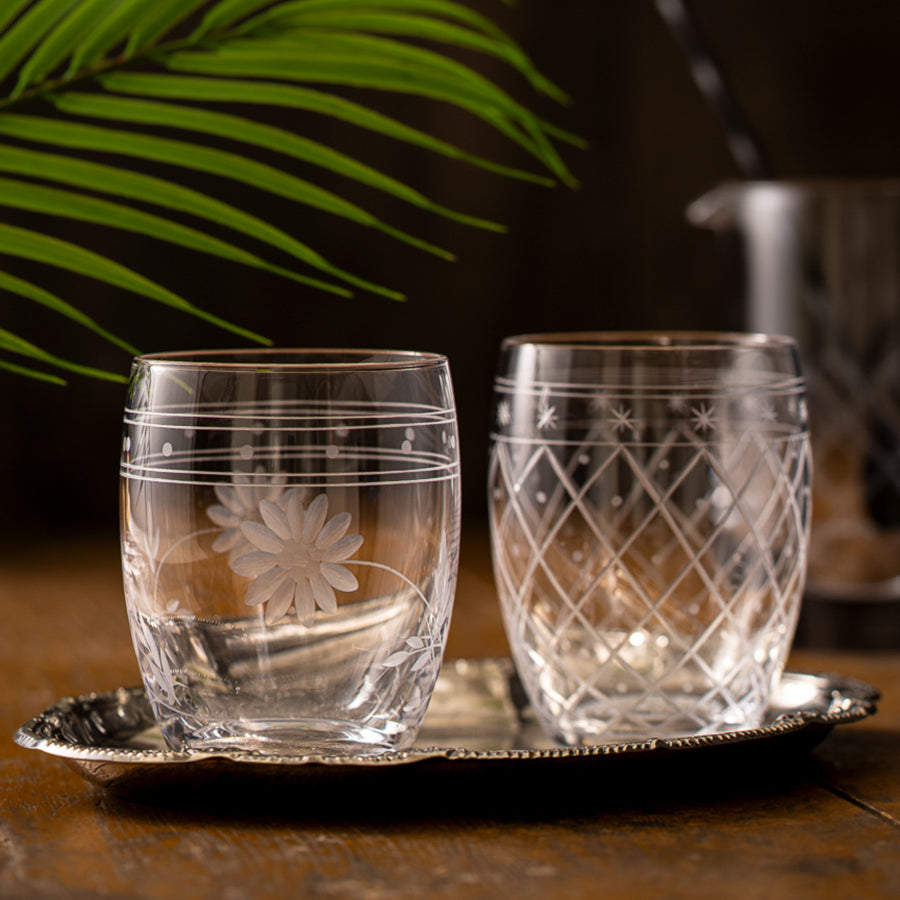 Hadeland Glassverk Elizabeth Vannglass Blomsterslip 30cl Klar