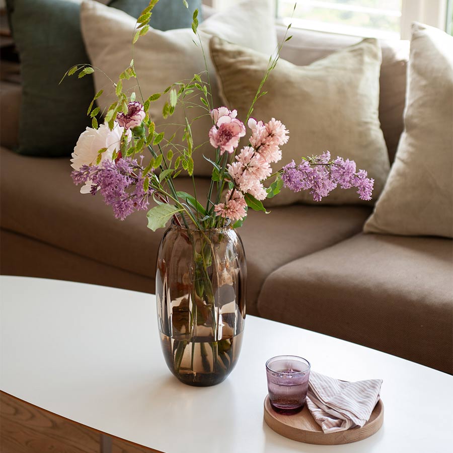 Hadeland Glassverk Ella Vase 29cm Kakao