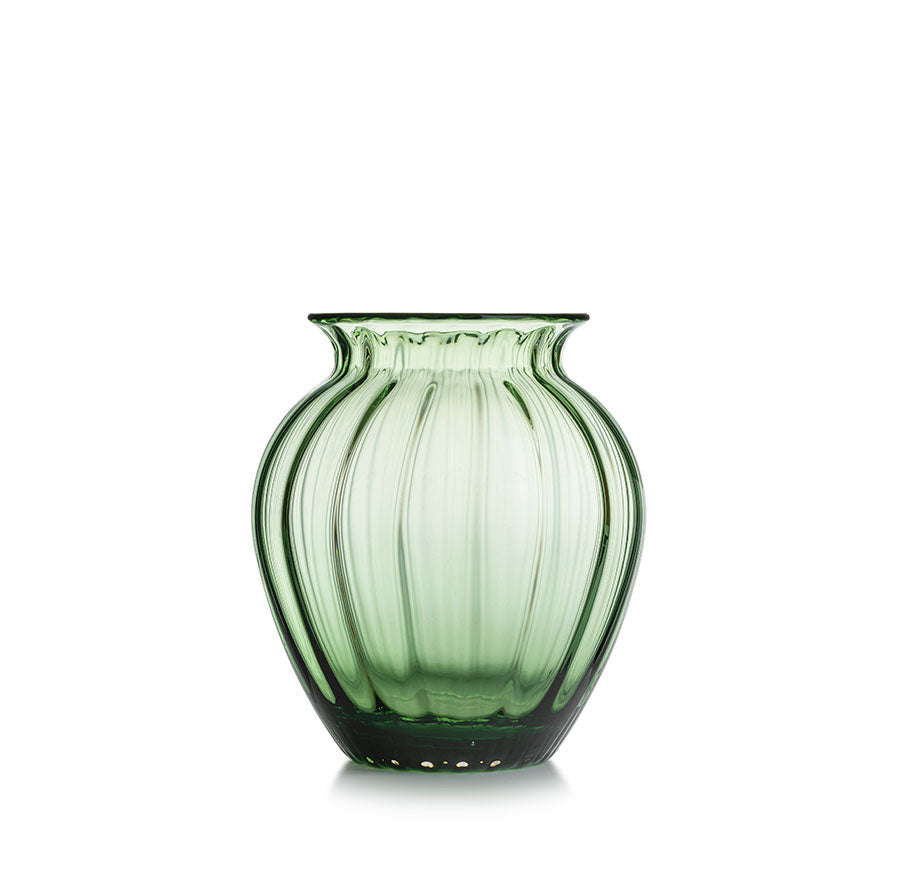 Hadeland Glassverk Emily Vase 23cm Grønn Optikk