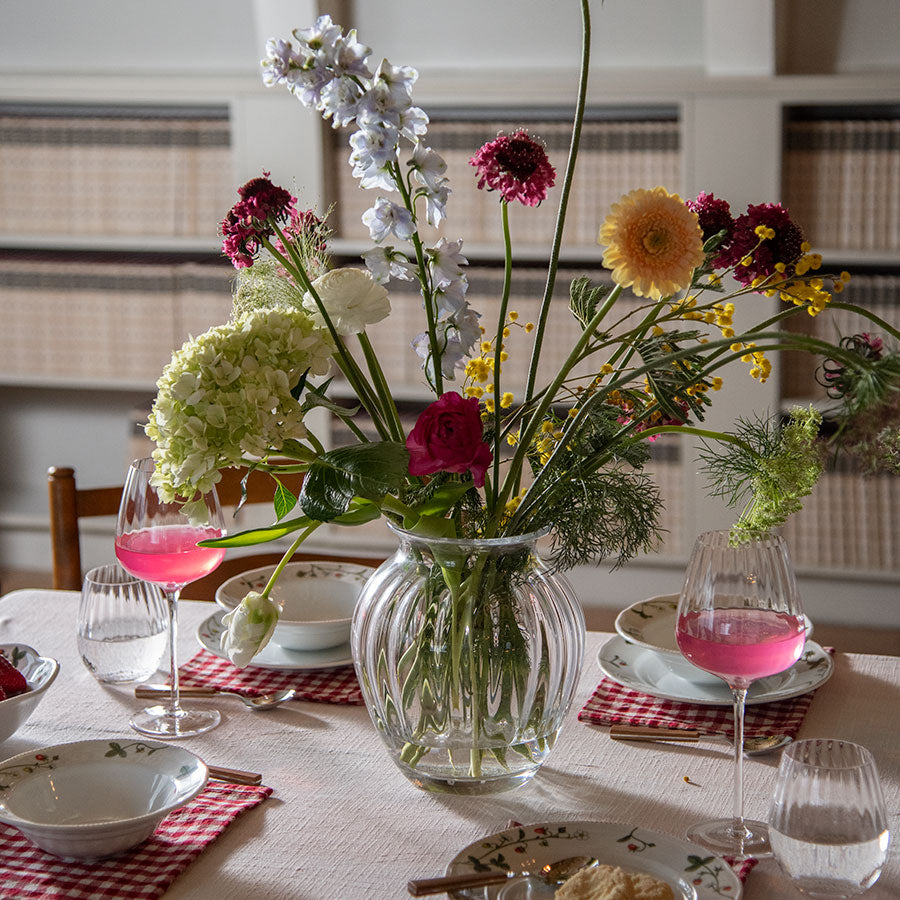 Hadeland Glassverk Emily Vase 23cm Klar Optikk