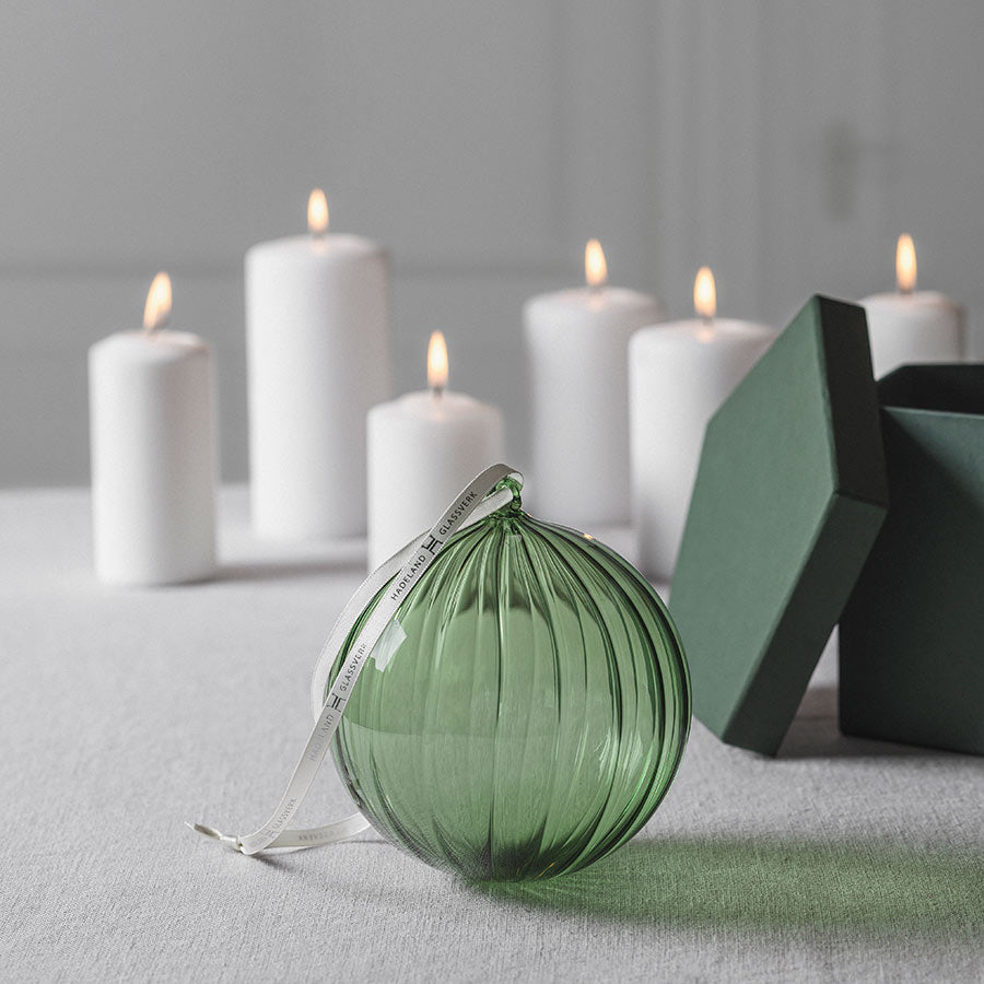 Hadeland Glassverk Glasskule Grønn 12cm