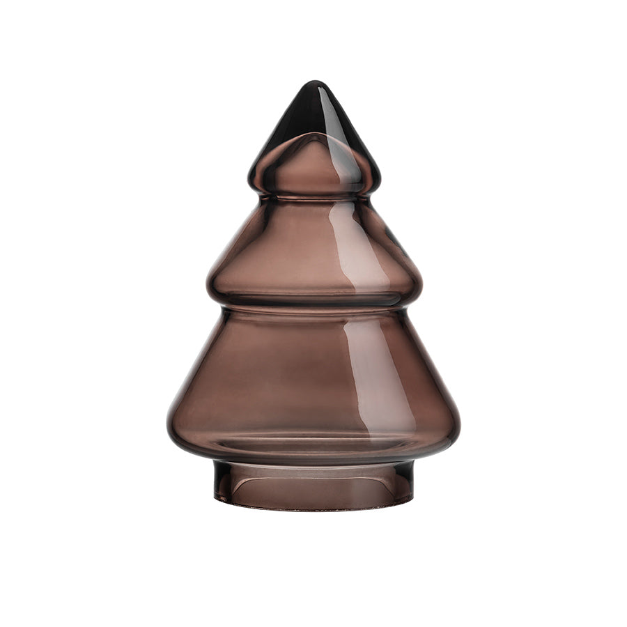 Hadeland Glassverk Gran Juletre Mørk Kakao 12,7 cm