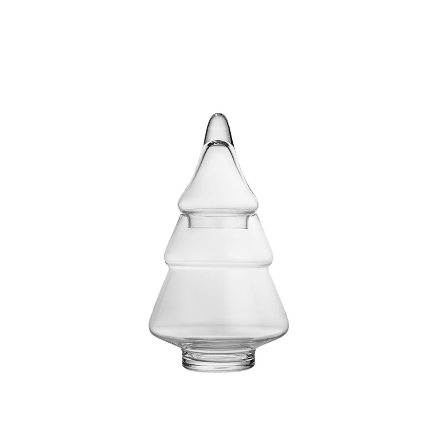 Hadeland Glassverk Gran krukke med lokk i klart glass, 25,5 cm