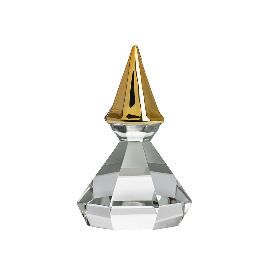 Hadeland Glassverk Diamantnisse 9cm Gull