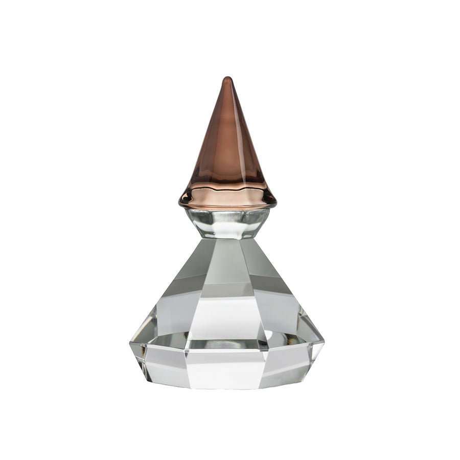 Hadeland Glassverk Diamantnisse 9cm Kakao