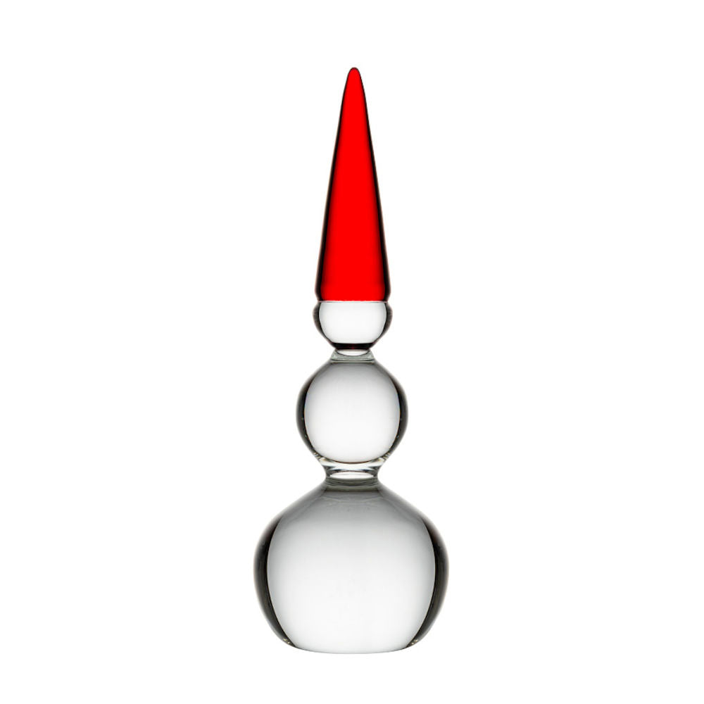 Hadeland Glassverk Nisse Snømann Rød 170mm
