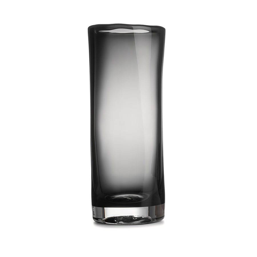 Hadeland Glassverk Sine Vase 29,5x11cm Røkgrå