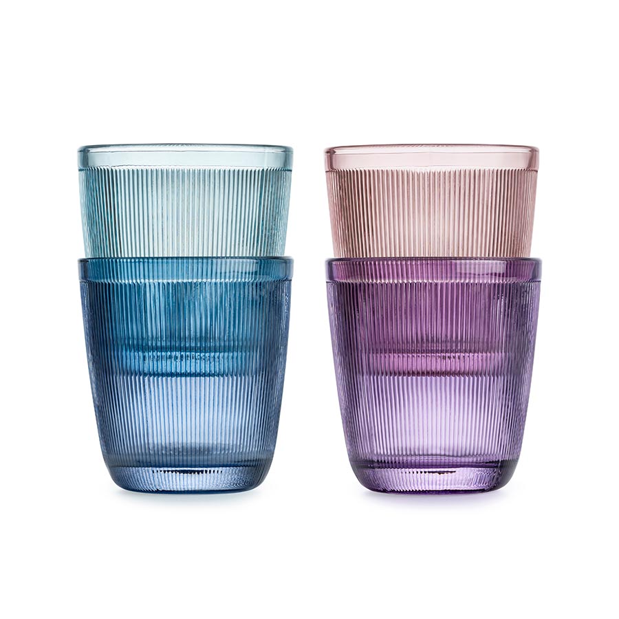 Hadeland Glassverk Siri Glass 20cl 4pk Miksfarger