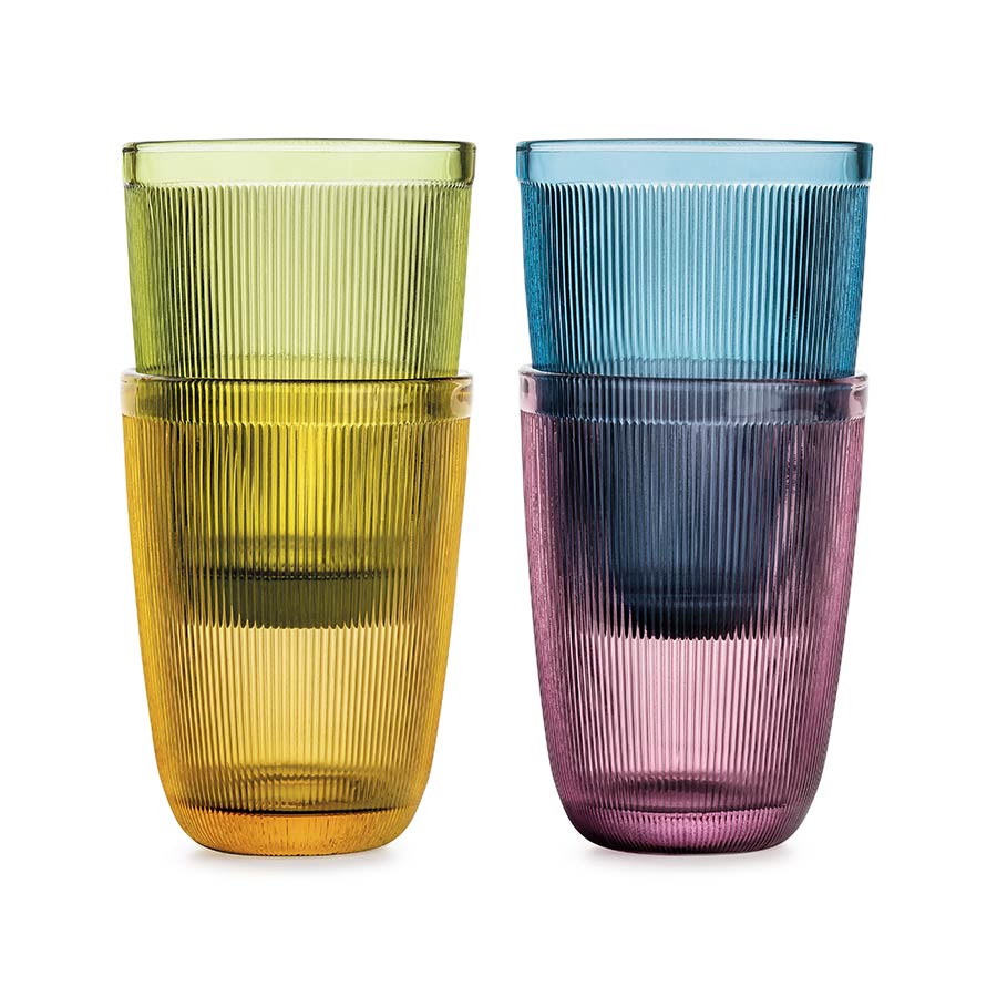Hadeland Glassverk Siri Glass 30cl 4pk Flerfarget
