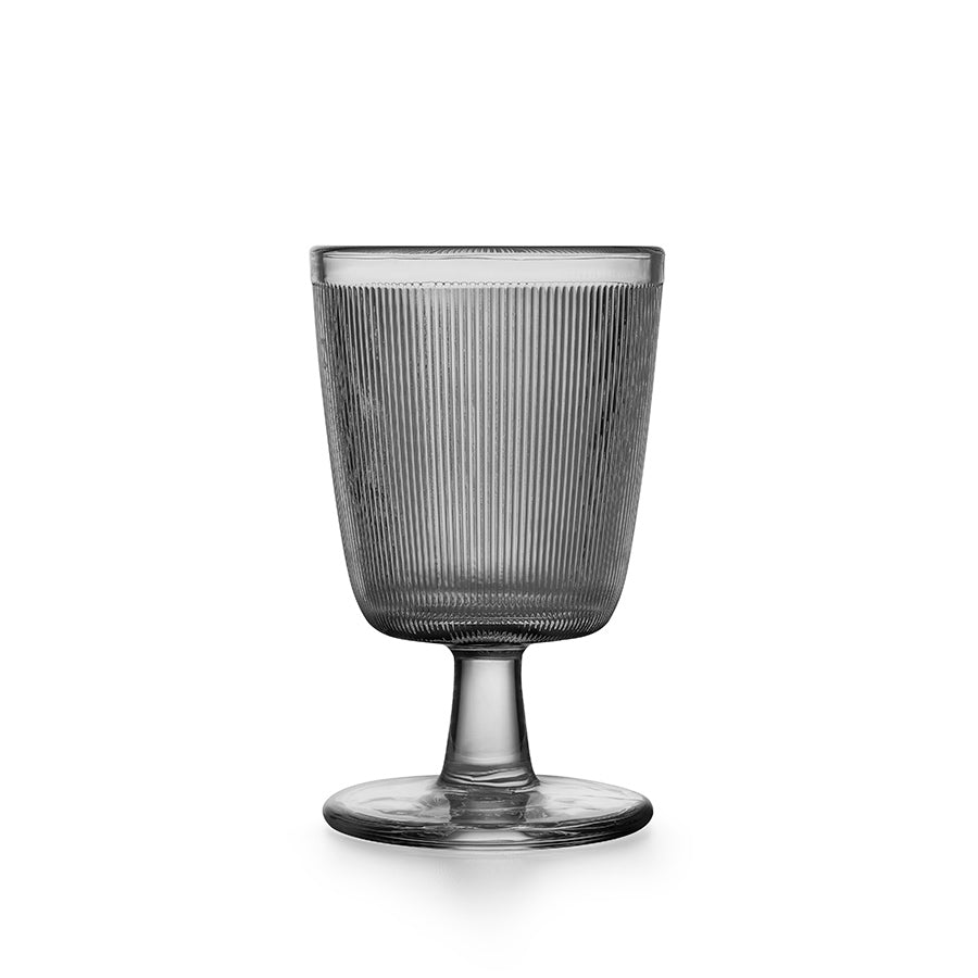 Hadeland Glassverk Siri Glass Med Stett 4pk Røkgrå