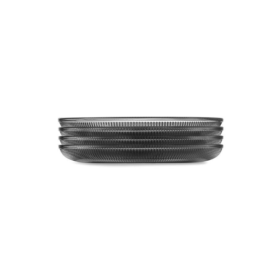 Hadeland Glassverk Siri Asjett 20,5cm Røk Grå 4pk