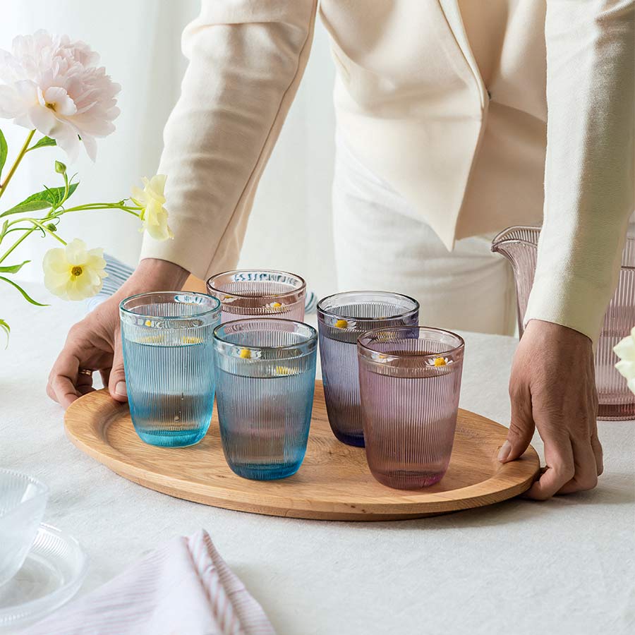Hadeland Glassverk Siri Glass 30cl 4pk Miksfarger