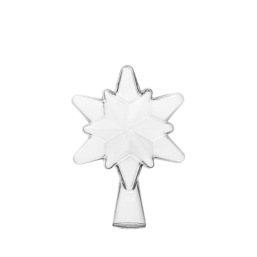Klar toppstjerne i glass fra Hadeland Glassverk, 20 cm, med klassisk stjerneform