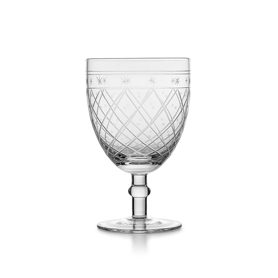 Hadeland Glassverk Victoria Glass m/Stett Ruteslip 35cl Klar