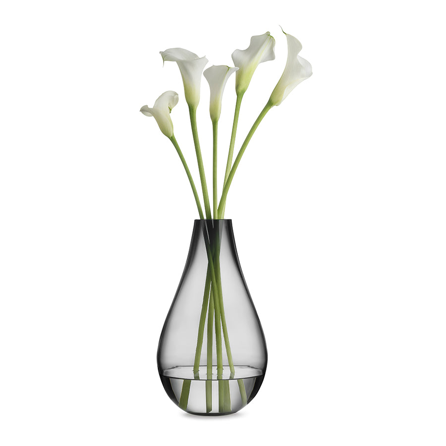 Hadeland Glassverk Dråpe Vase 290mm Røkgrå