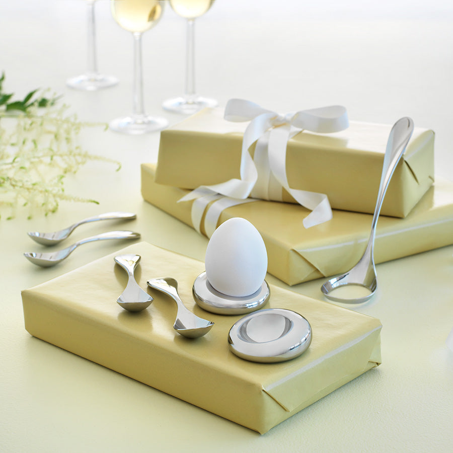 Hardanger Bestikk Hardangerserien Eggeglass 2pk – stilren borddekking med eggeglass i Hardangerserien, eggstøtter i rustfritt stål