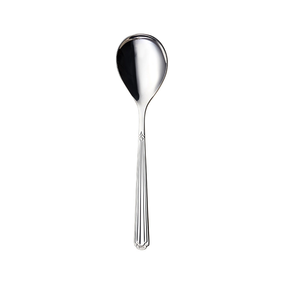 Serveringsskje fra Renessanse dessertsett, designet for å servere generøse porsjoner av dessert.