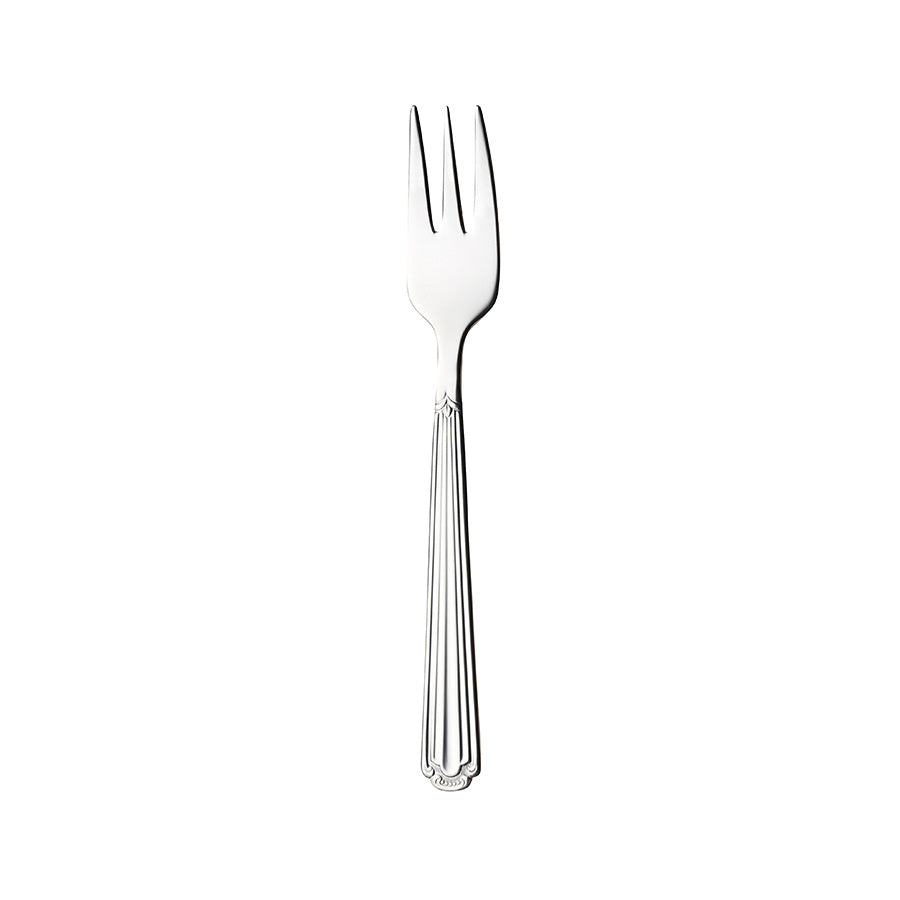 Kakegaffel fra Hardanger Bestikk Renessanse kakesett, designet for enkel servering og spising av kaker, laget av 18/10 rustfritt stål.