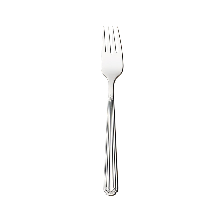 Hardanger Renessanse spisegaffel i rustfritt stål, designet for både hverdags- og festbord. En elegant gaffel med balansert vekt for optimal komfort.