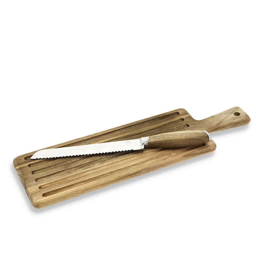 Holm Skjærebrett m/Brødkniv Akasia & Rustfritt Stål