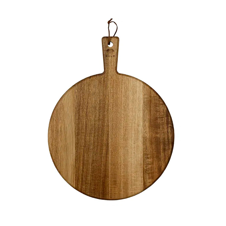 Rundt serveringsbrett i FSC®-sertifisert akasietre, 35,6 cm, ideelt for elegante måltider.