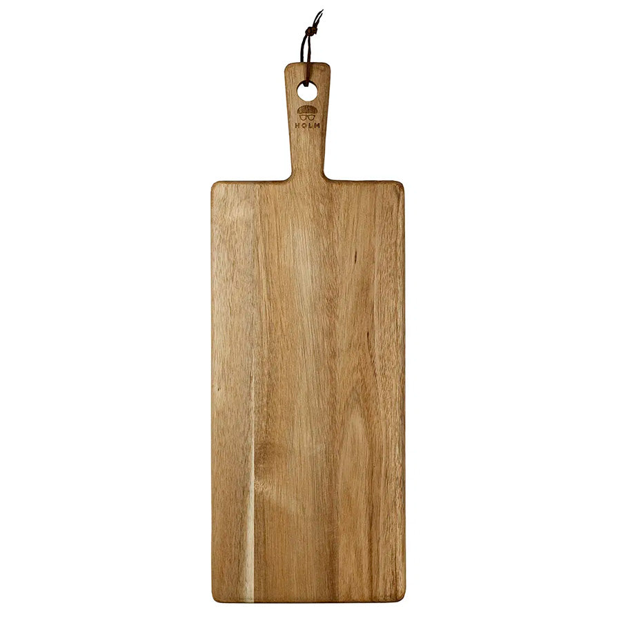 Holm Serveringsbrett 55x20cm Akasietre - et elegant og bærekraftig serveringsbrett laget av FSC®-sertifisert akasietre, perfekt for servering av tapas, ost, og pålegg.