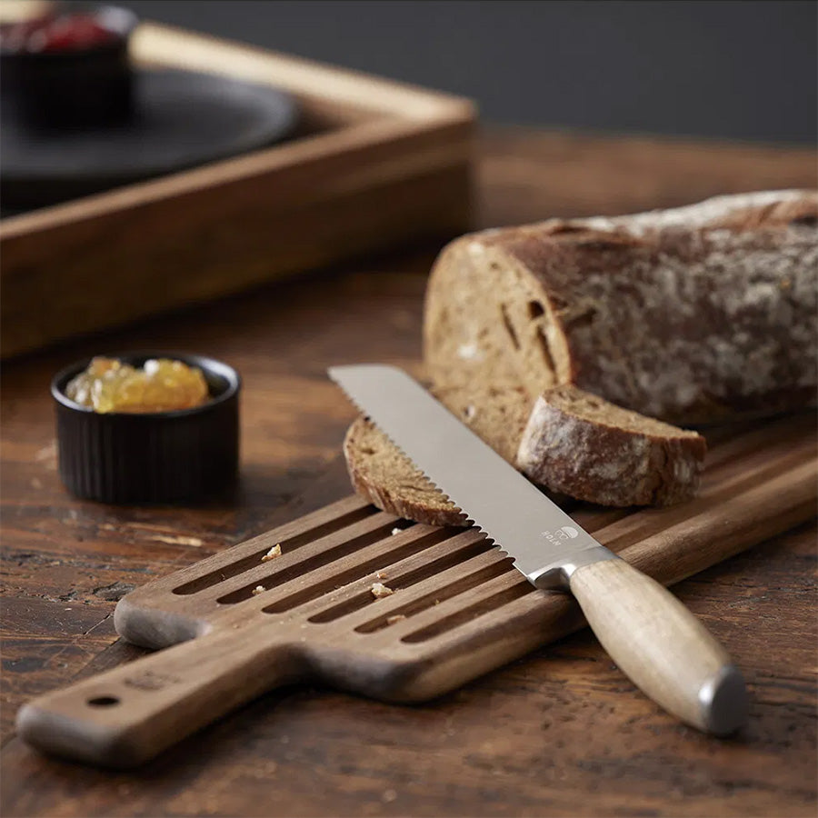 Holm Skjærebrett m/Brødkniv Akasia & Rustfritt Stål