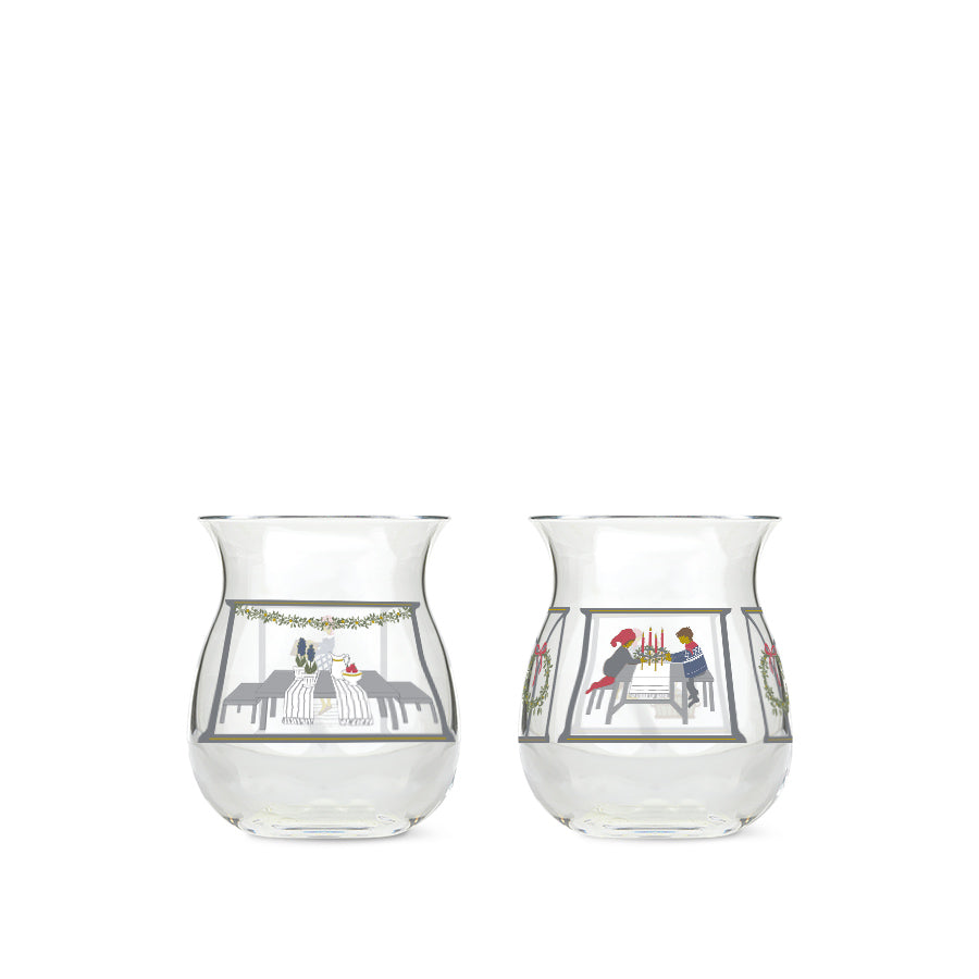 Homegaard Christmas Julelyslykter 2024 7,5cm 2pk