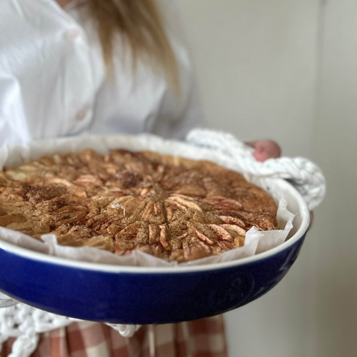 Porsgrunds Porselænsfabrik Ildfast Form Rundt 28cm Blå