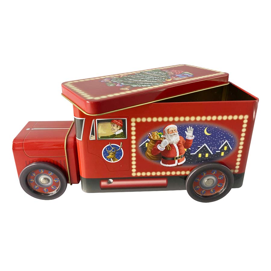 Juleboks Truck Nisse 24x7,5x11cm