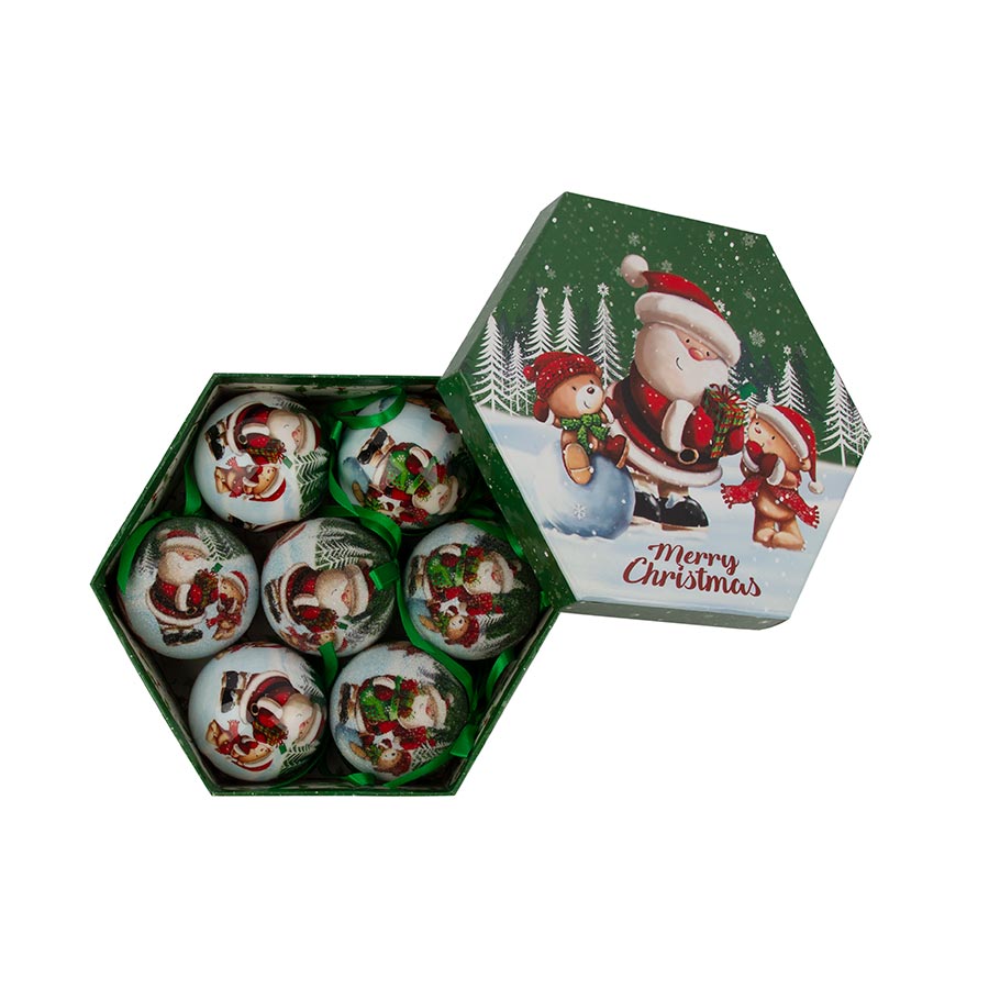JULEKULER-JULENISSE GRØNN- 7PK