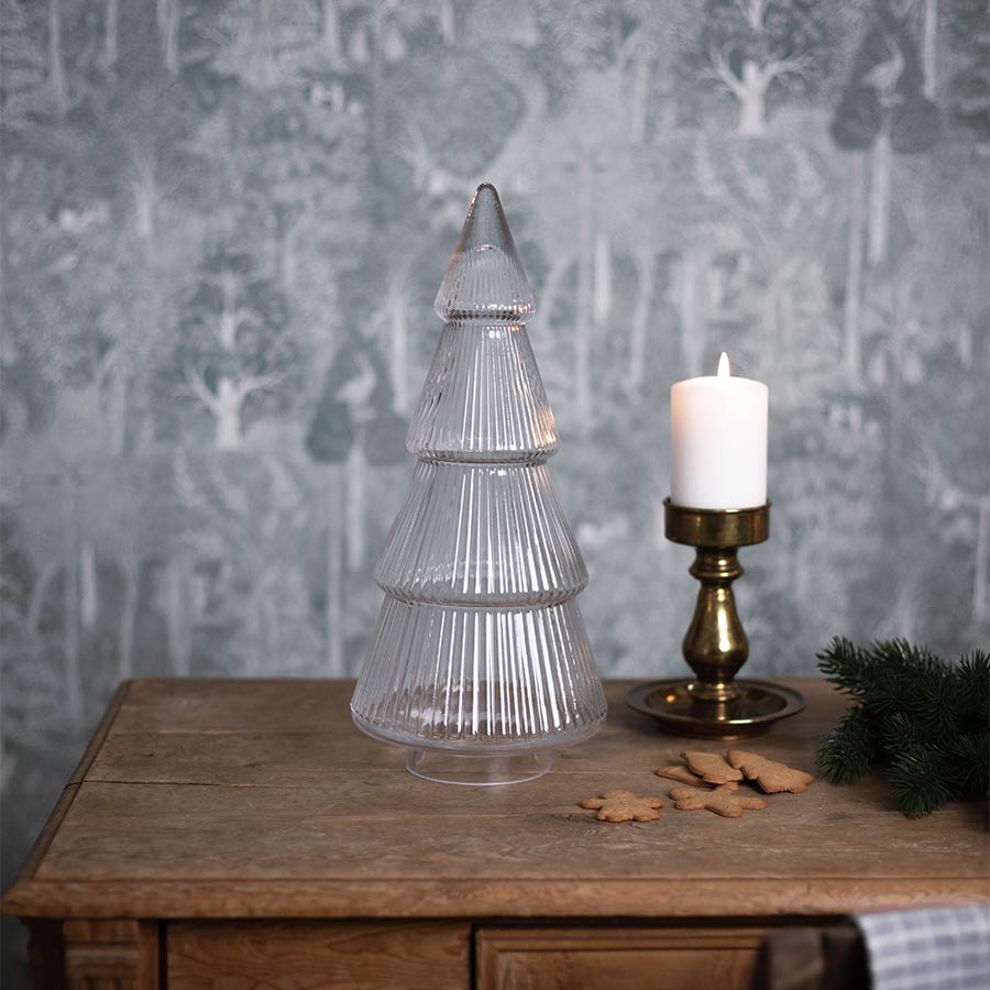 Julepynt Furutre Glass Klar 40cm