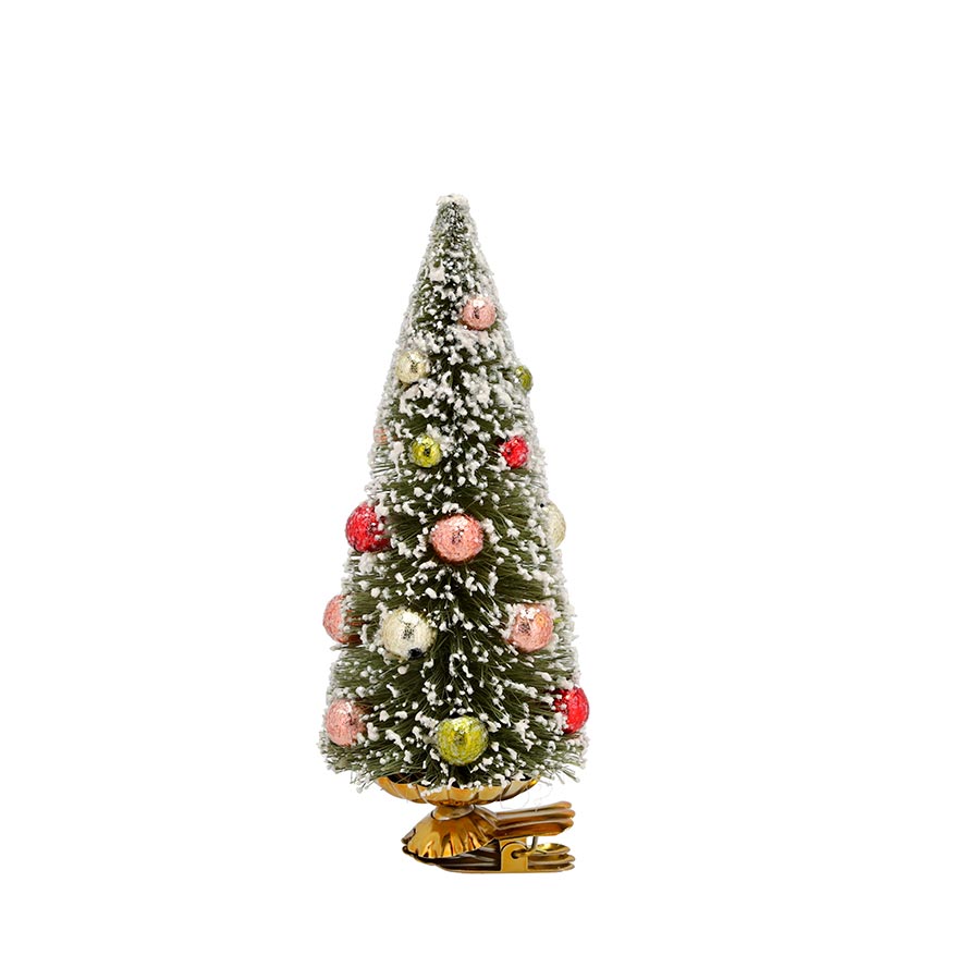 Juletre på Klips 15cm Grønn