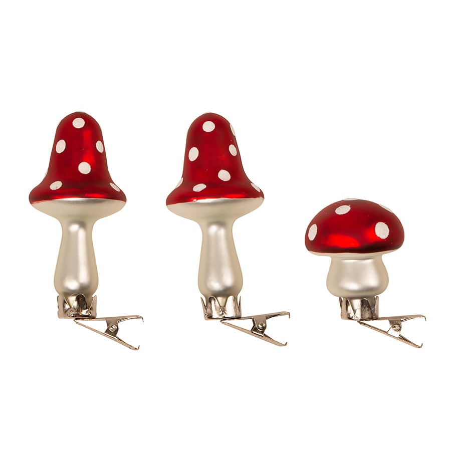Juletrepynt Sopp 3stk