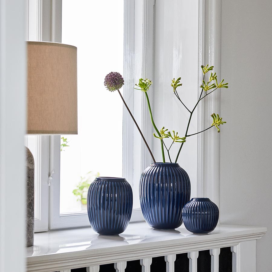 Kähler Hammershøi Vase 21cm Indigo