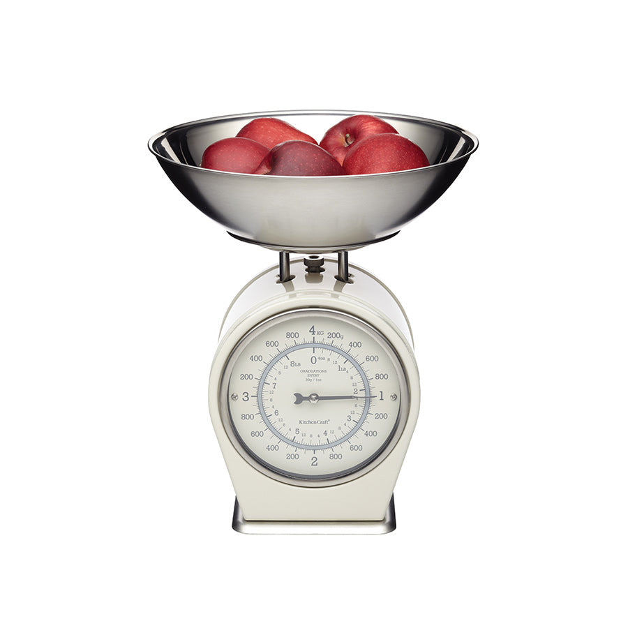 Kitchencraft Retro Kjøkkenvekt Krem