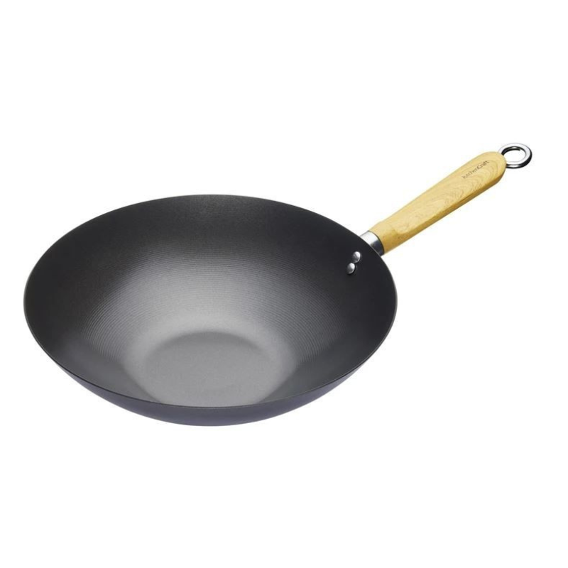 Kitchencraft Wokpanne 30cm Karbonstål