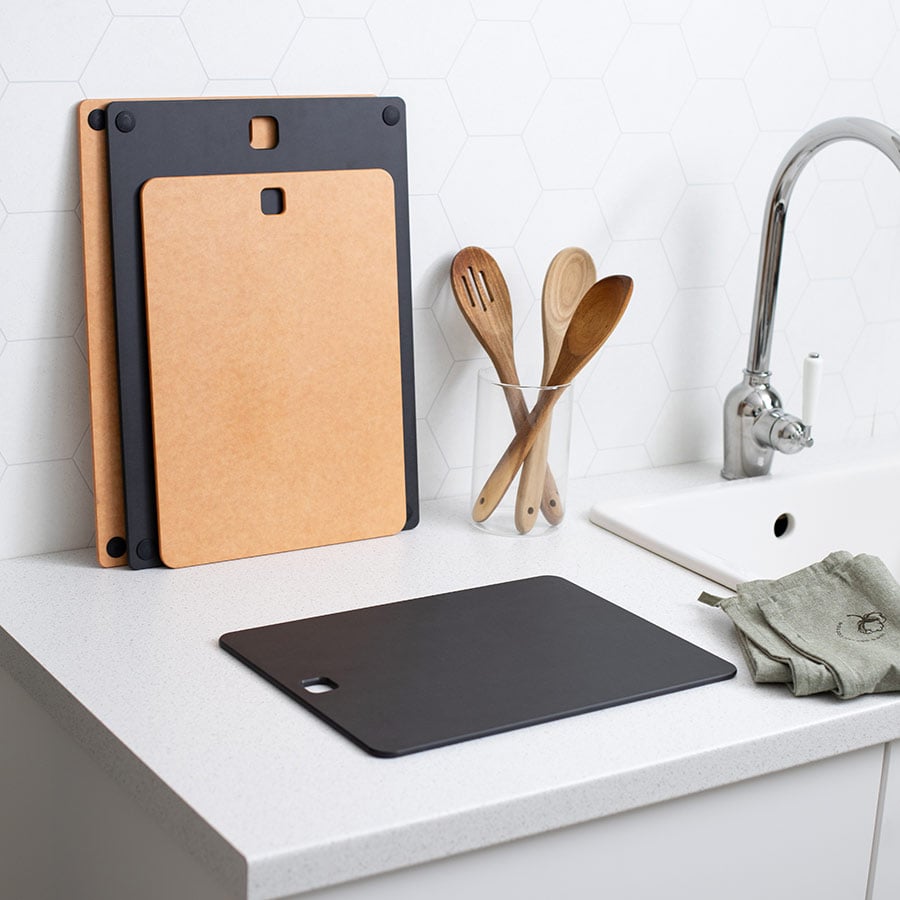 Christiania 1739 Kitchenline Resirkulert Skjærebrett 37x27cm Sort