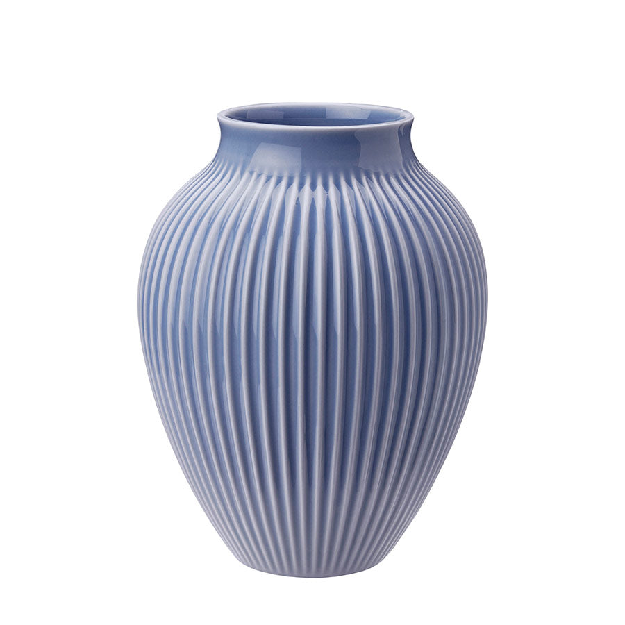 Knabstrup Keramik Vase 27cm Riflet Lavendel