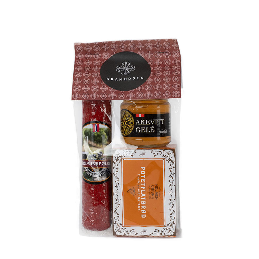 Kramboden Gavepakke Spekepølse/Flatbrød/Gele