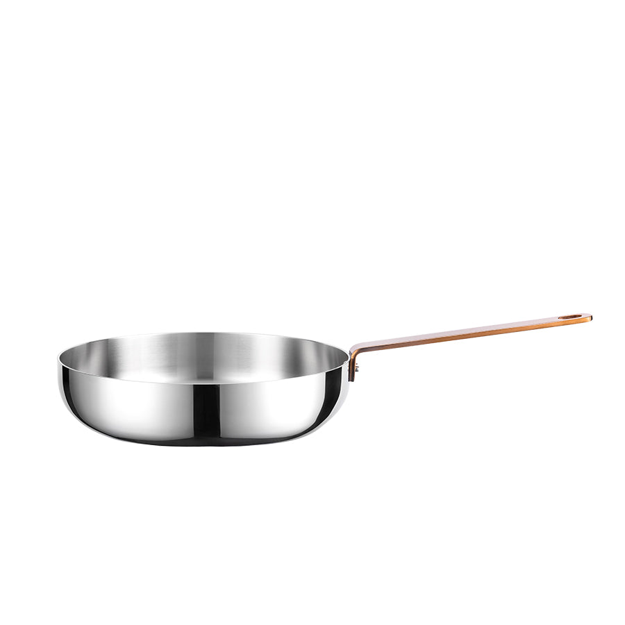 Løve Boen Stekepanne 3-Ply 28cm Med Rosegull Håndtak
