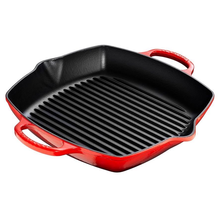 Le Creuset Dyp Kvadratisk Grillpanne 30x30cm Cerise