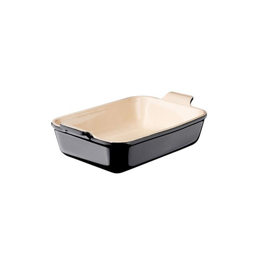 Le Creuset Heritage Rektangulært Fat 26cm Black