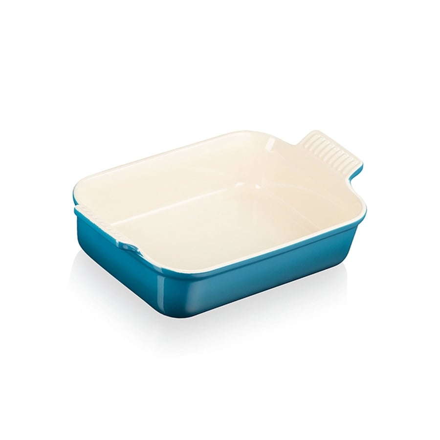 Le Creuset Heritage Rektangulært Fat 32cm Deep Teal
