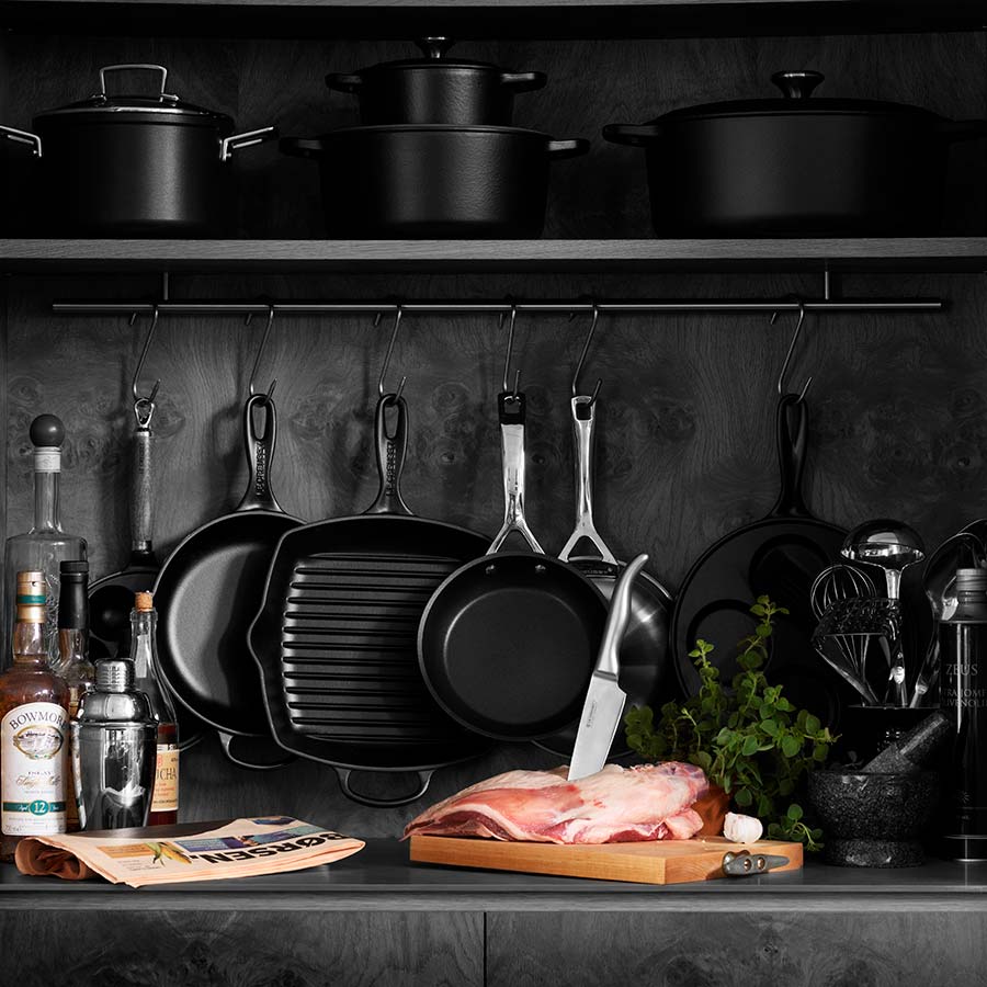 Le Creuset Kvadratisk Grillpanne 26cm Matte Black