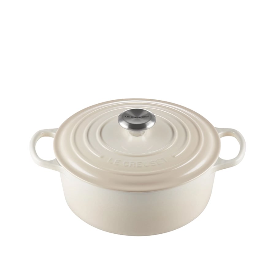 Le Creuset Støpejernsgryte 4,2L/24cm Meringue
