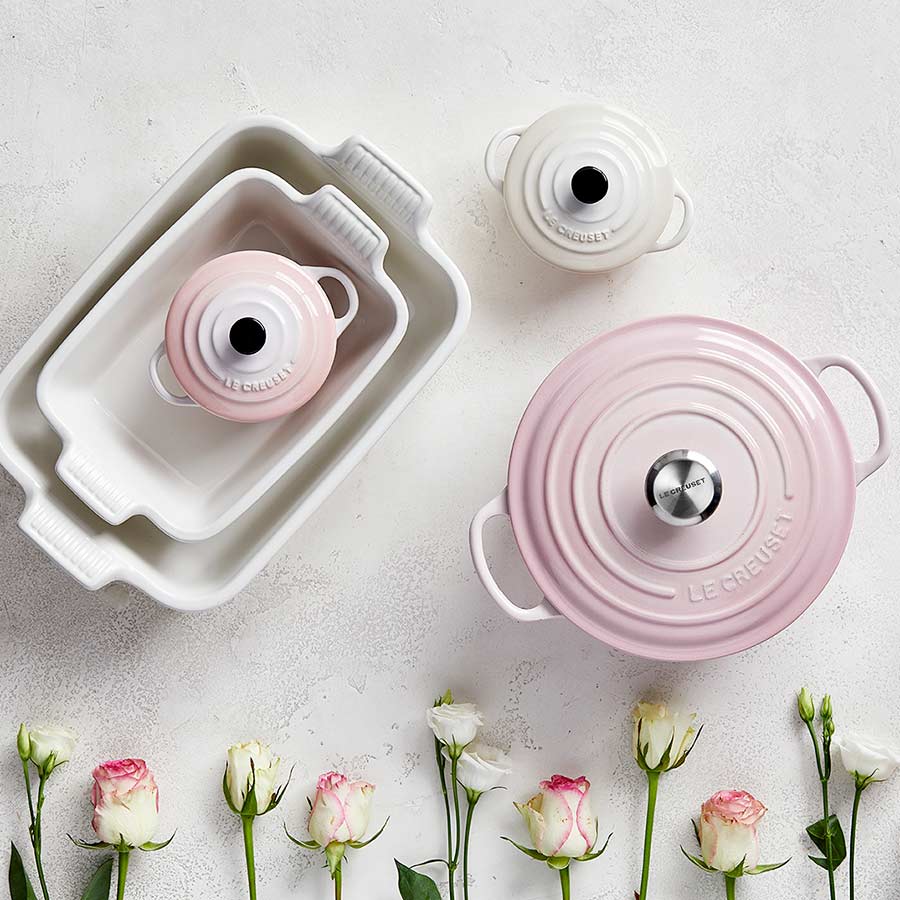 Le Creuset Støpejernsgryte 4,2L/24cm Shell Pink