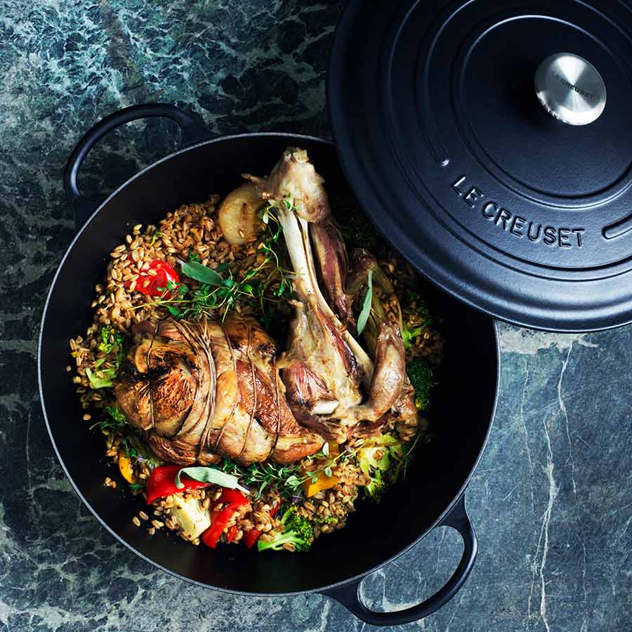 Le Creuset Støpejernsgryte 4,2L/24cm Matte Black