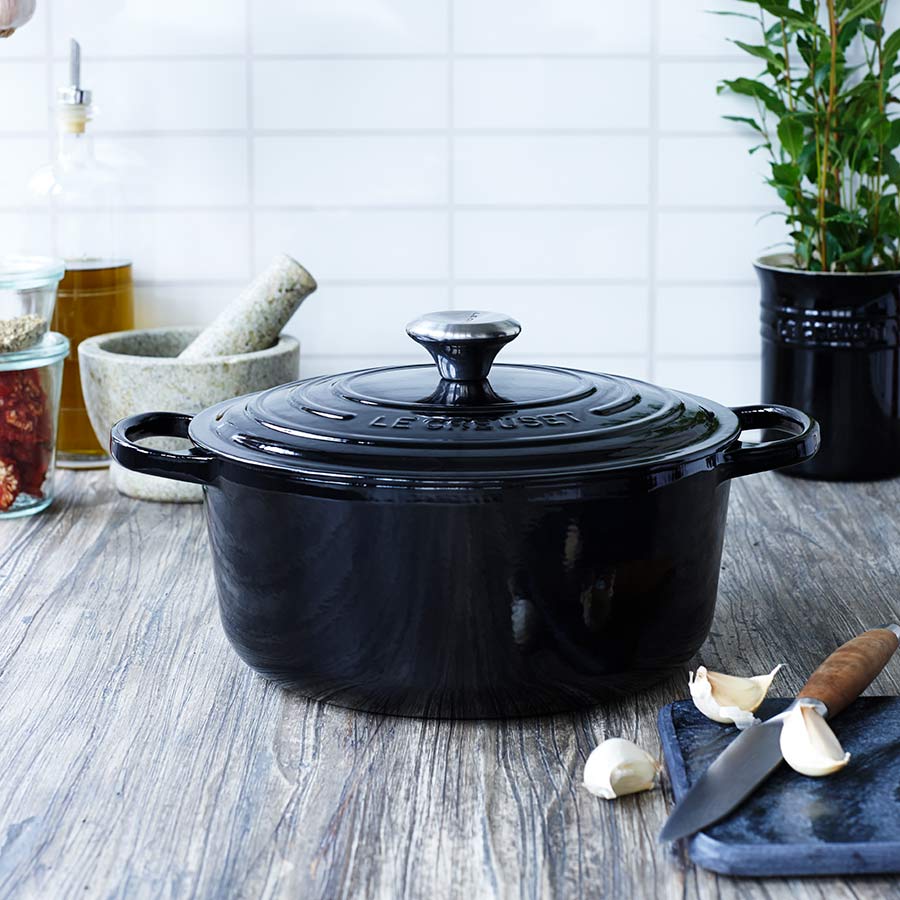 Le Creuset Støpejernsgryte 5,3L/26cm Black